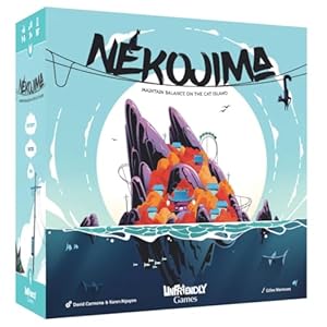 Hachette Boardgames Nekojima | Family Friendly | Dexterity Party Game | 1-5 Players | 15 Minutes